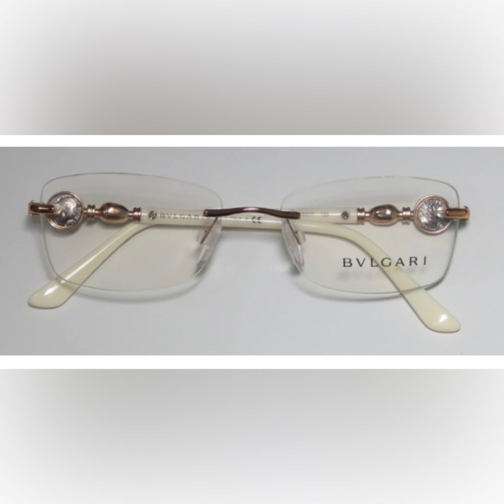 BVLGARI ivory gold Eye glasses, Authentic and New